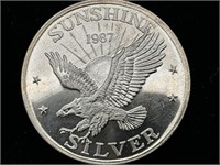 1987 Sunshine silver 1 oz silver coin #3