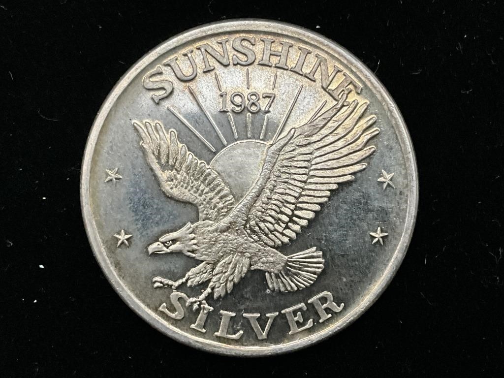 1987 Sunshine silver 1 oz silver coin #1