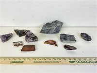 lot of rocks shown