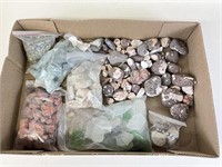 Lot of various rocks shown