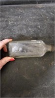 Vtg Rat Posion Glass Bottle