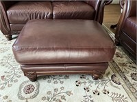 very nice leather ottoman