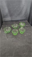 Uranium Glass Mugs & Dessert Bowls
