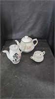 Vtg Porcelain Teapots
