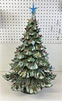 vintage 2 foot porcelain Christmas tree