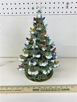 Vintage 14 inch porcelain Christmas tree