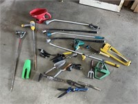sprinklers, wands, garden tools