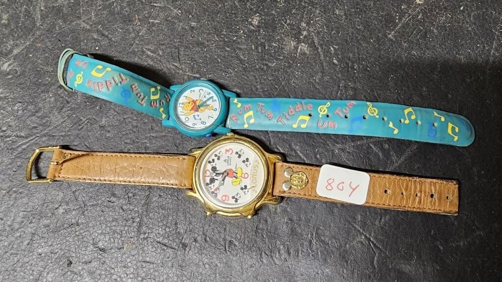 Mickey Mouse & Winnie Pooh Watches