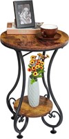 X-cosrack End Table, Round Side Table
