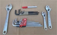 BOX LOT: CRAFTSMAN WRENCHES & HEX KEYS