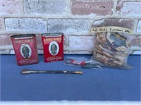 ASSORTED TOBACCO ITEMS AND MORE