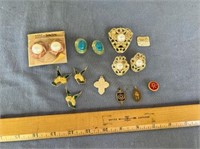 (13 PIECES) VINTAGE MIXED JEWELRY