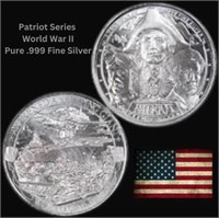 1 Oz: Patriot Series III World War Two Silver Coin