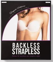 Size B Strapless Backless Bra - Nude