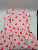 Cat and Jack Pink Heart Dress 3T