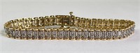 10K Gold Bracelet With 1Ct. Diamonds 10 Grams