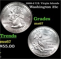 2009-d U.S. Virgin Islands Washington Quarter 25c