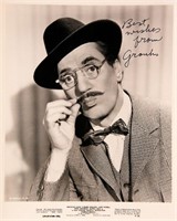 Groucho Marx signed movie still photo