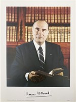 François Mitterrand signed photo