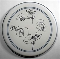 Kiss signed drum head