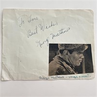 George Matthews signed photo