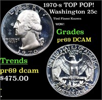 Proof 1970-s Washington Quarter TOP POP! 25c Grade