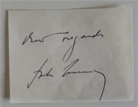 John F. Kennedy original signature