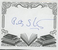 Peter Straub signed bookplate