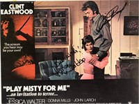 Clint Eastwood Play Misty for Me signed lobby card