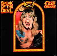Ozzy Ozbourne signed Speak of the Devil Live album