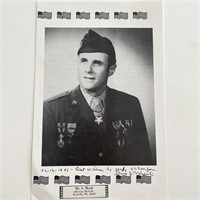 WWII Medal of Honor Gino J. Merli signed photo