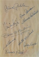 Gone With The Wind cast signed strip