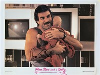 Three Men and a Baby Tom Selleck signed lobby card