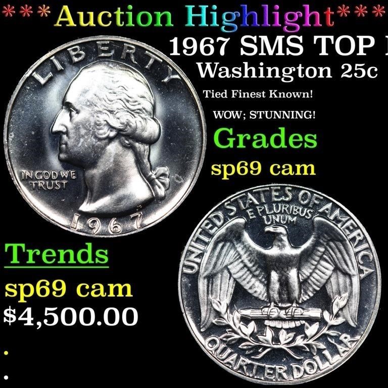 ***Auction Highlight*** 1967 SMS Washington Quarte