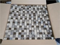 Six Boxes Of Glass Mosaic Backsplash 15x15"- 12