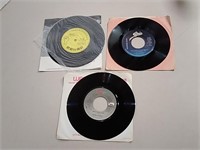Three 7" Records Incl. Kenny Rogers