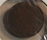 1920 Canada Large Cent EF40