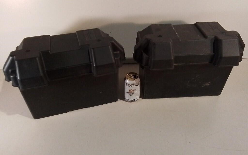 Two Group 27 Battery Boxes