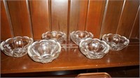 6 Heisey Colonial Clear Panel Fruit Bowl