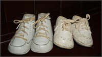 2 Pairs of Vintage Baby Shoes
