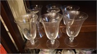 Set of 8 Vtg Candlewick Stem Footed Ice Tea Glass