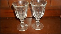 Set of 4 Vintage Heisey Water Goblets