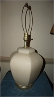 Vintage Six Paneled Lamp No Shade