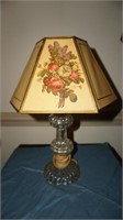 Vintage Glass Lamp with Shade