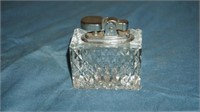 VTG Clear Rectangle Table Lighter with Ash Tray