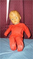 Vintage Doll with Red Jumper