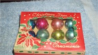 VTG Mini Glass Christmas Ornaments Occupied Japan