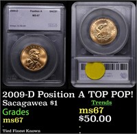 2009-D Position A Sacagawea Dollar $1 TOP POP! Gra