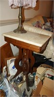 Antique East Lake Marble Side Table