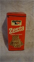 Vintage Zesta Saltine Crackers Tin